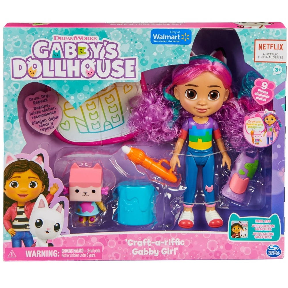 Gabby’s Dollhouse Craft-a-riffing Rainbow Gabby Girl Doll